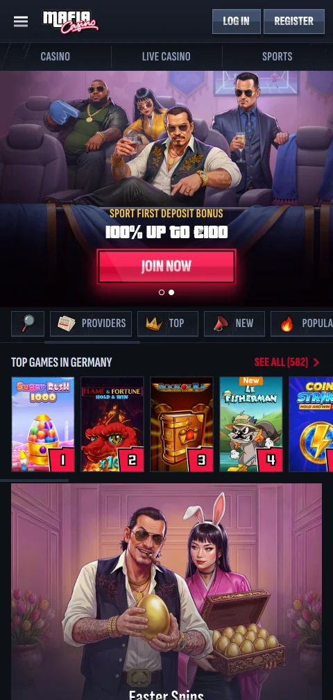 Mafia Casino acceso móvil y experiencia en smartphone