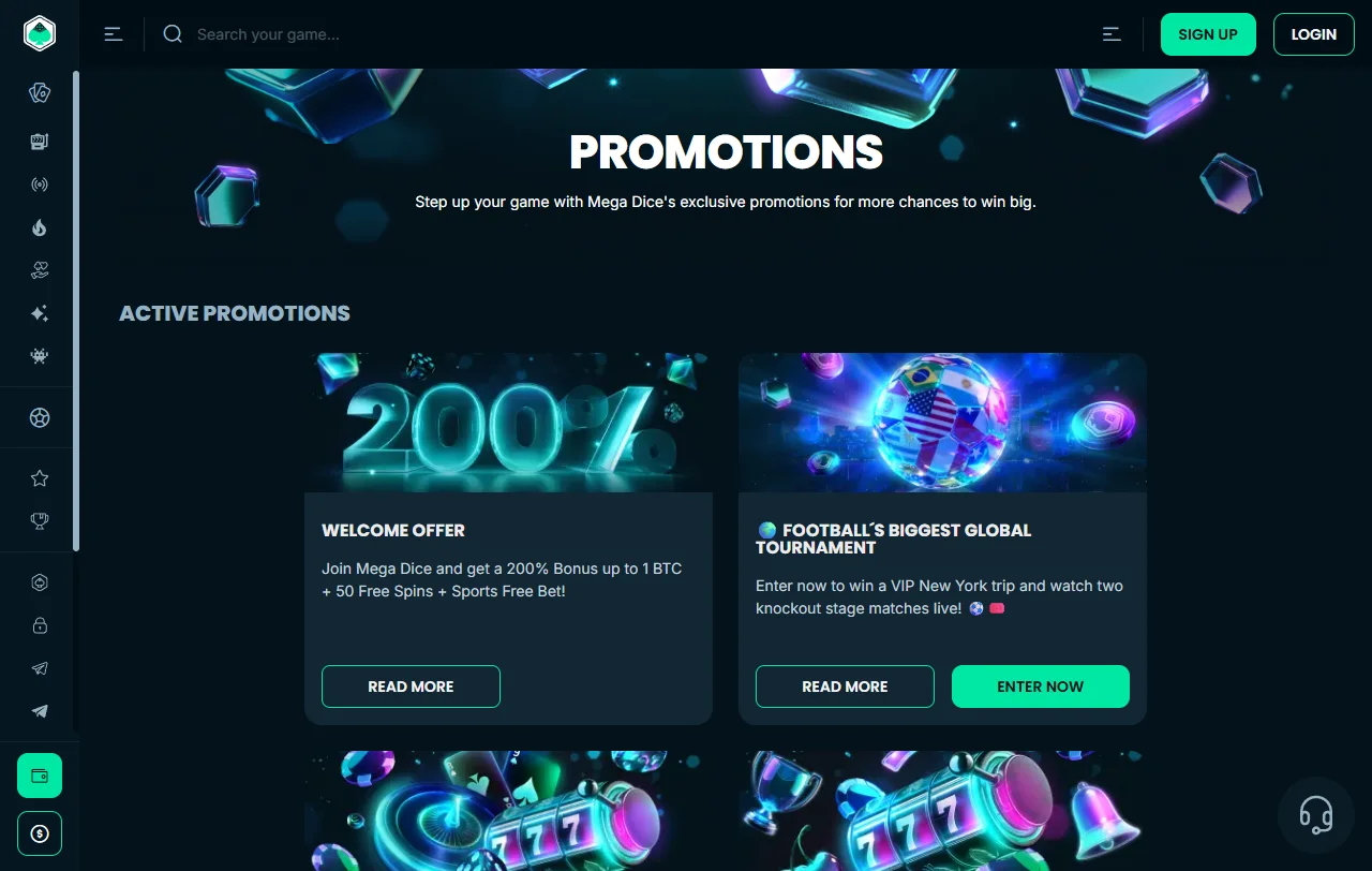 MegaDice Casino juegos y proveedores destacados para revisar el catálogo