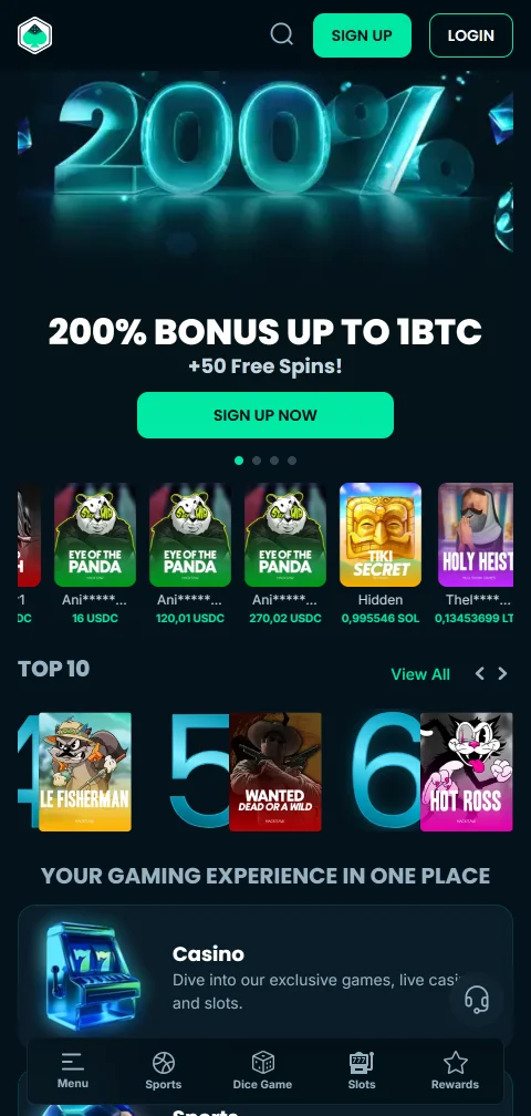 MegaDice Casino accesible desde móvil con experiencia adaptada a pantallas pequeñas