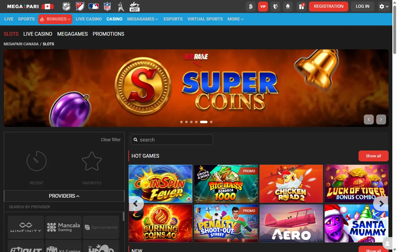 Megapari Casino bonos de bienvenida y promociones actuales