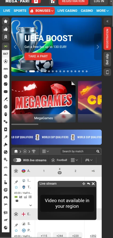 Megapari Casino acceso móvil desde smartphone para Perú