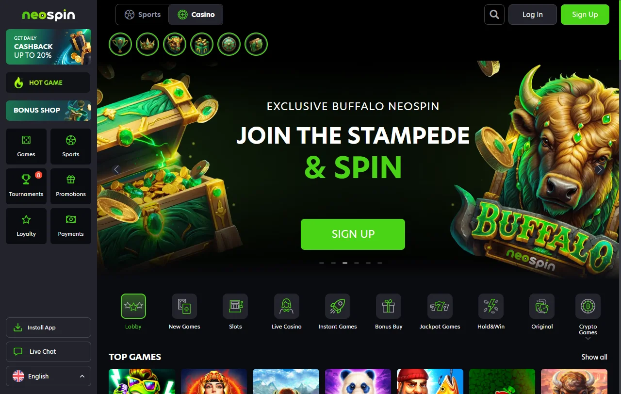 Neospin Casino análisis completo para jugadores de Perú