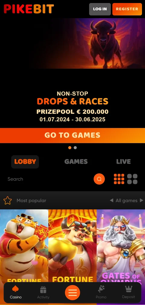Pikebit Casino acceso móvil y experiencia de juego desde smartphone