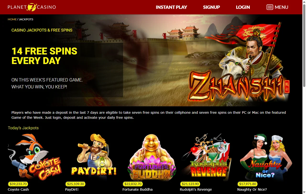 Planet 7 Casino juegos, tragamonedas y opciones de entretenimiento