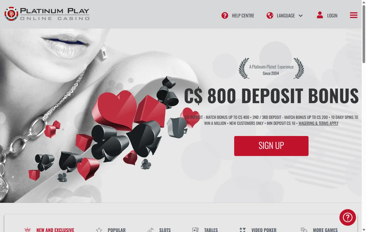 Platinum Play Casino análisis general para jugadores de Perú