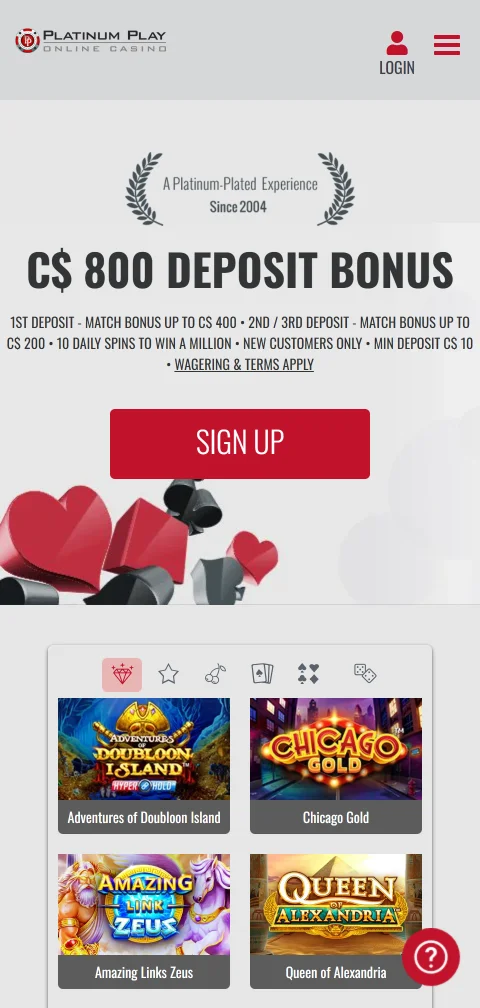 Platinum Play Casino experiencia móvil y acceso desde Perú
