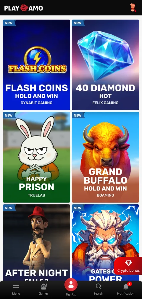 PlayAmo Casino pagos, depósitos y retiros para Perú