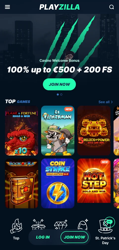 Playzilla Casino experiencia móvil y acceso desde smartphone