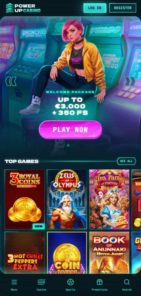 Powerup Casino acceso móvil desde smartphone con compatibilidad y uso práctico