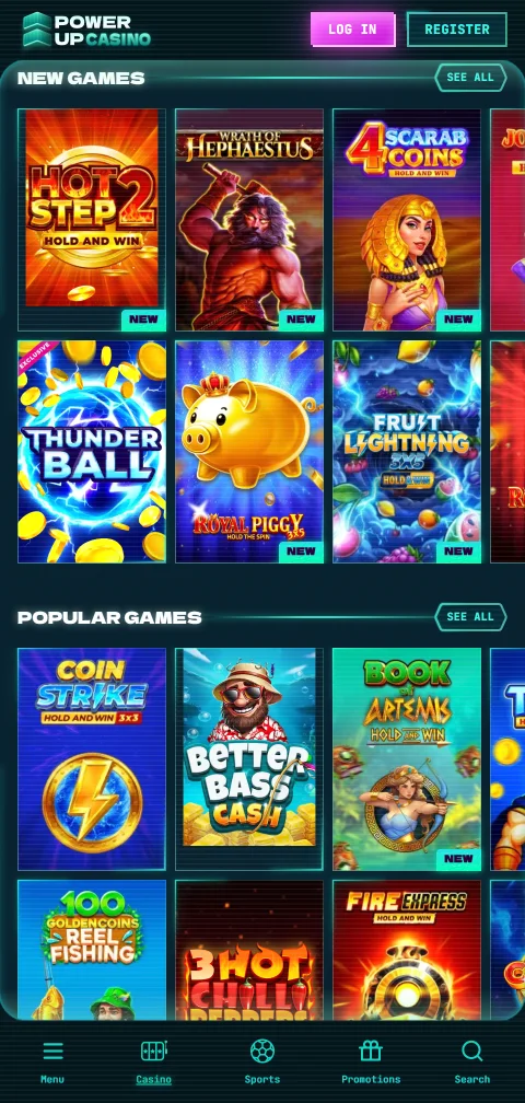 Powerup Casino depósitos, retiros y métodos de pago revisados