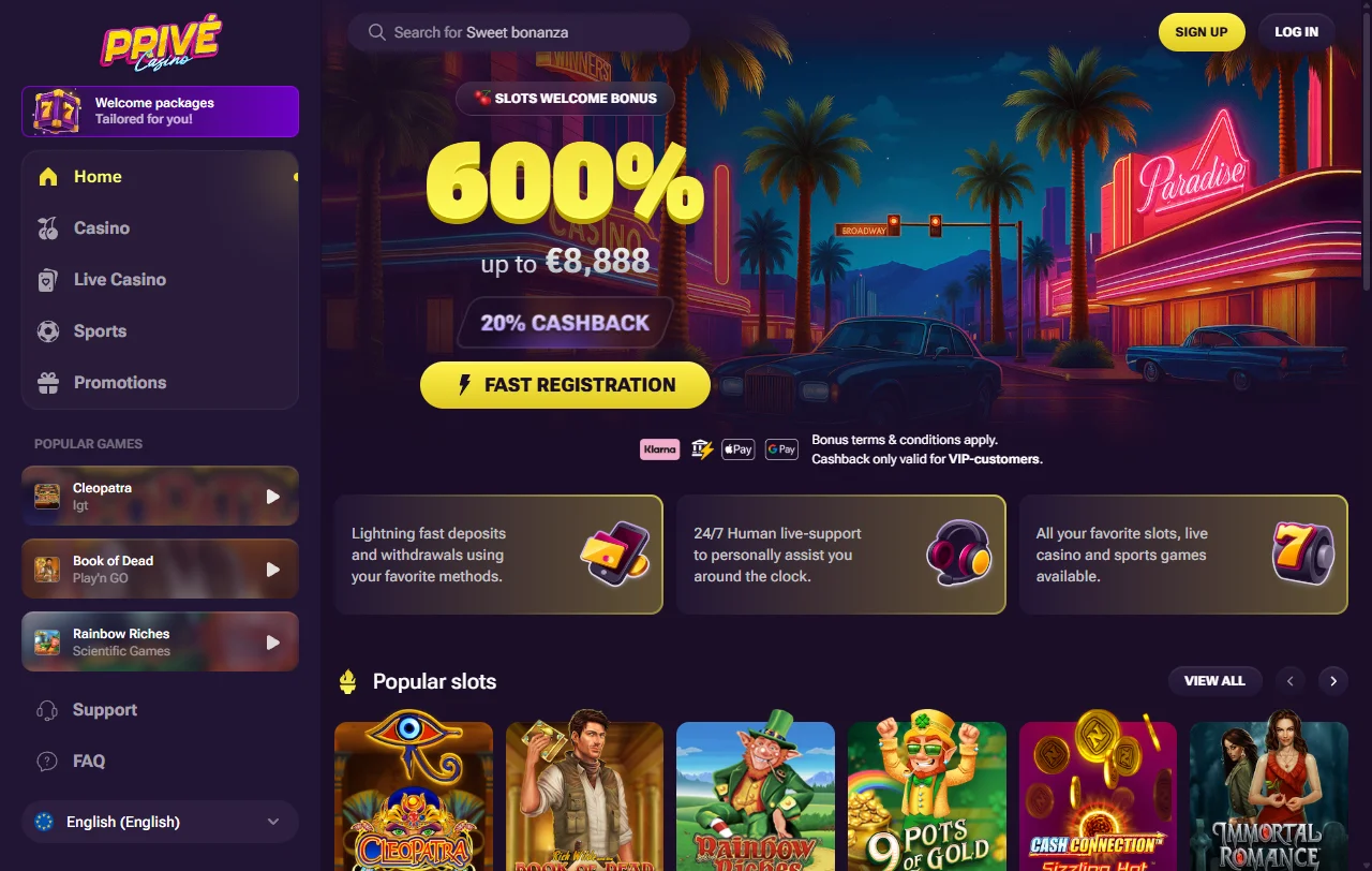 Prive Casino análisis general para jugadores de Perú