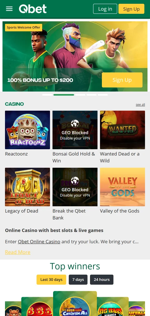 Qbet Casino en celular con experiencia móvil optimizada