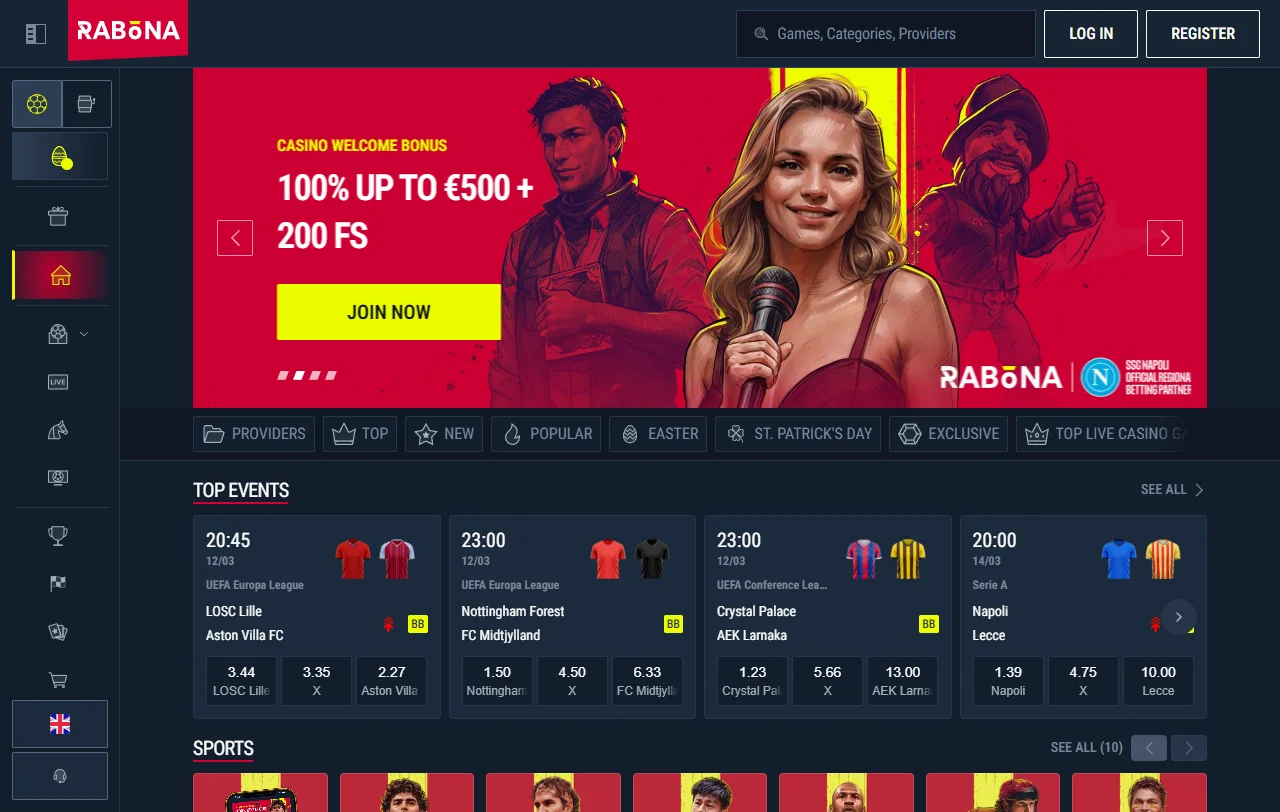 Rabona Casino review sobre licencia, pagos y catálogo para Perú