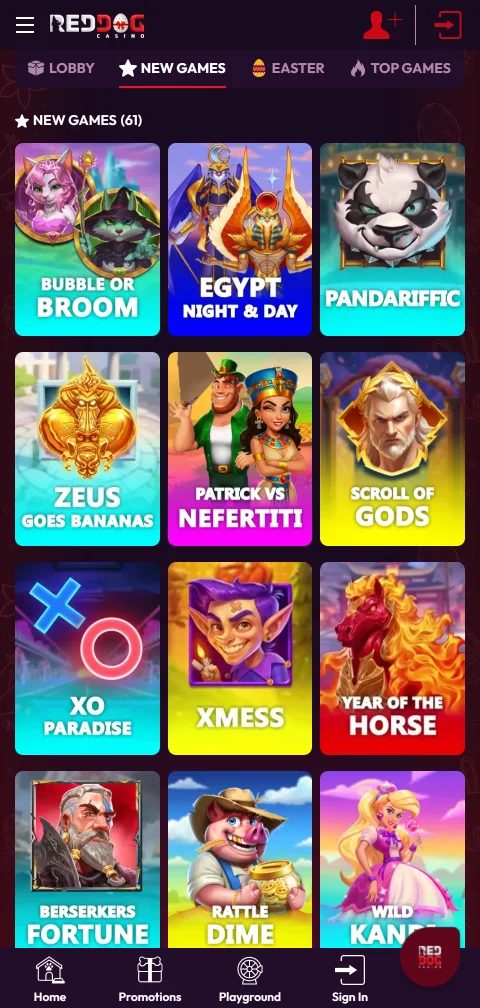 Red Dog Casino con depósitos, retiros y pagos digitales