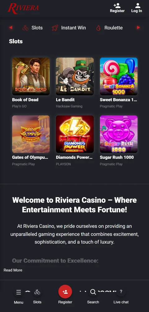 Riviera Casino experiencia móvil y acceso desde celulares en Perú