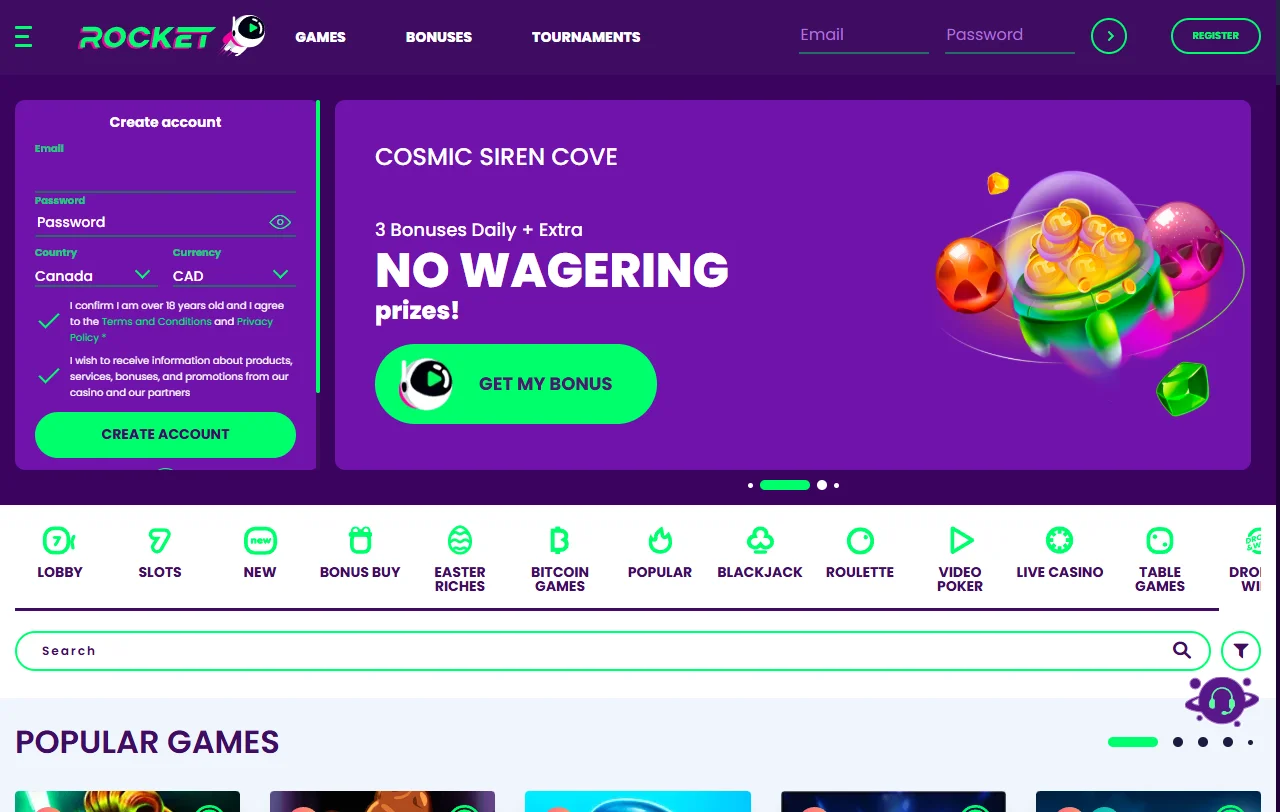 Rocket Casino review con enfoque en juegos, pagos y licencia para Perú