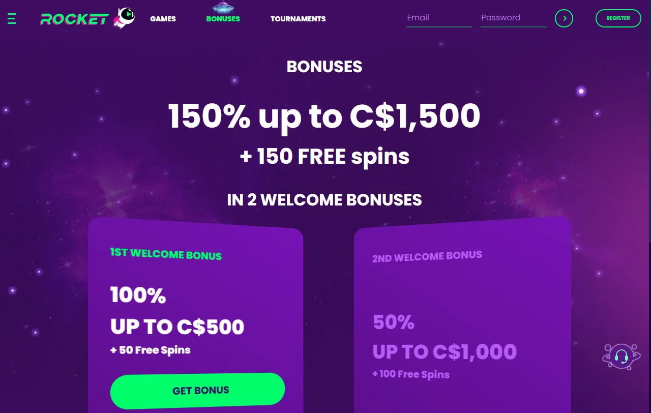 Rocket Casino overview de tragamonedas, live casino y proveedores principales