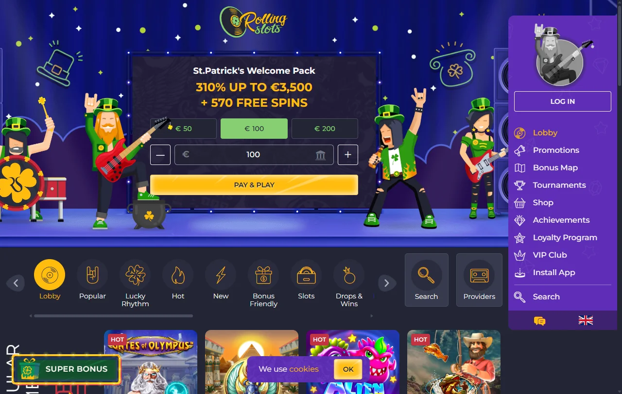 Rolling Slots Casino análisis completo para jugadores de Perú