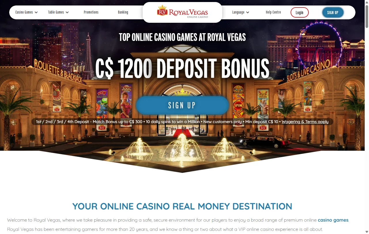 Royal Vegas Casino análisis completo para jugadores peruanos