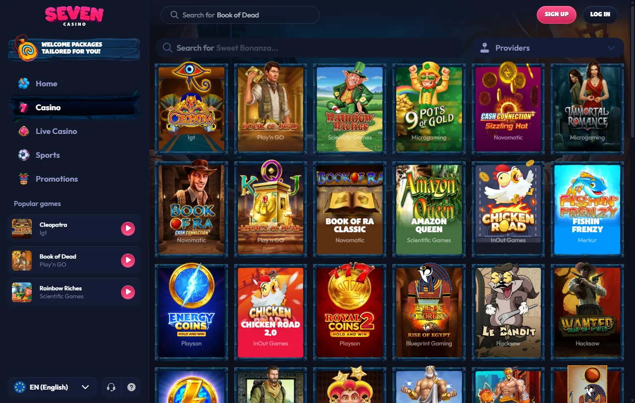 Seven Casino juegos, slots y casino en vivo
