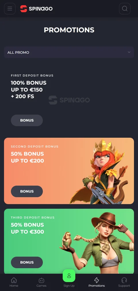 Spinago Casino con pagos y retiros para Perú