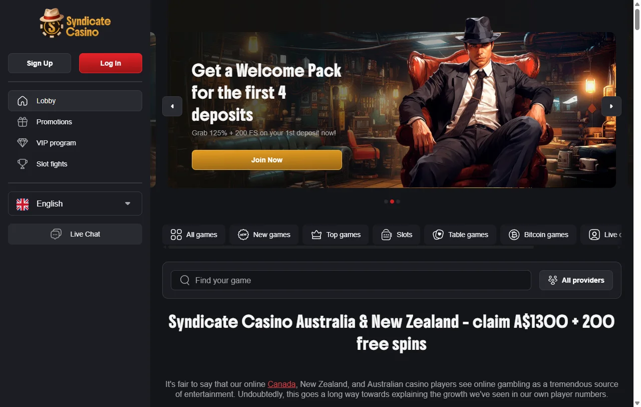 Syndicate Casino reseña completa para jugadores peruanos