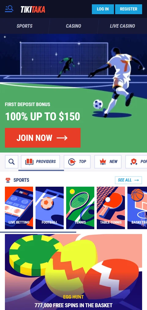 TikiTaka Casino adaptado al juego móvil desde Perú