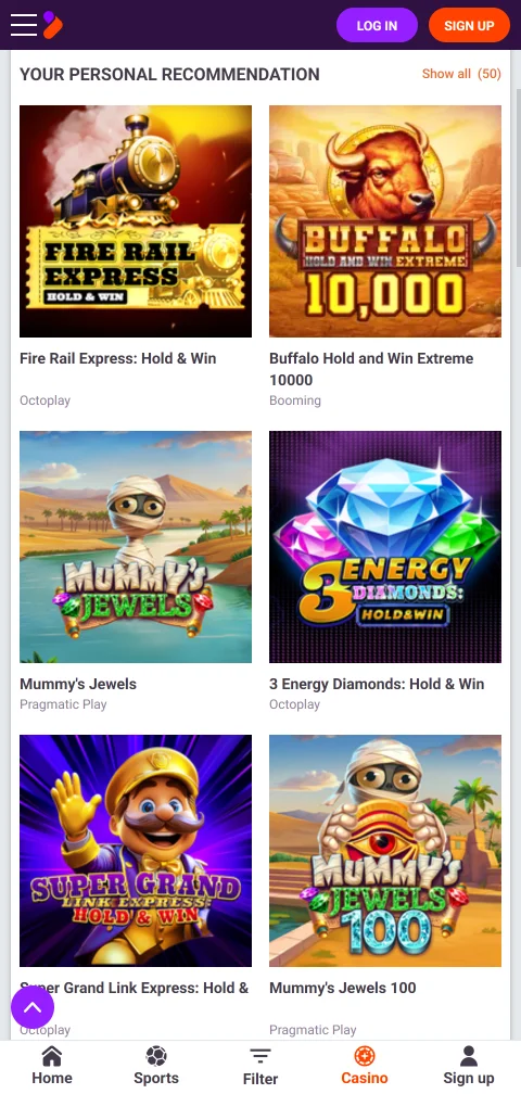 Depósitos, retiros y pagos en Tonybet Casino