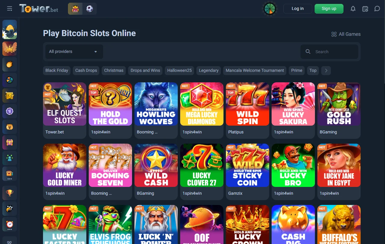 Tower.Bet Casino con tragamonedas, mesas y vivo en análisis