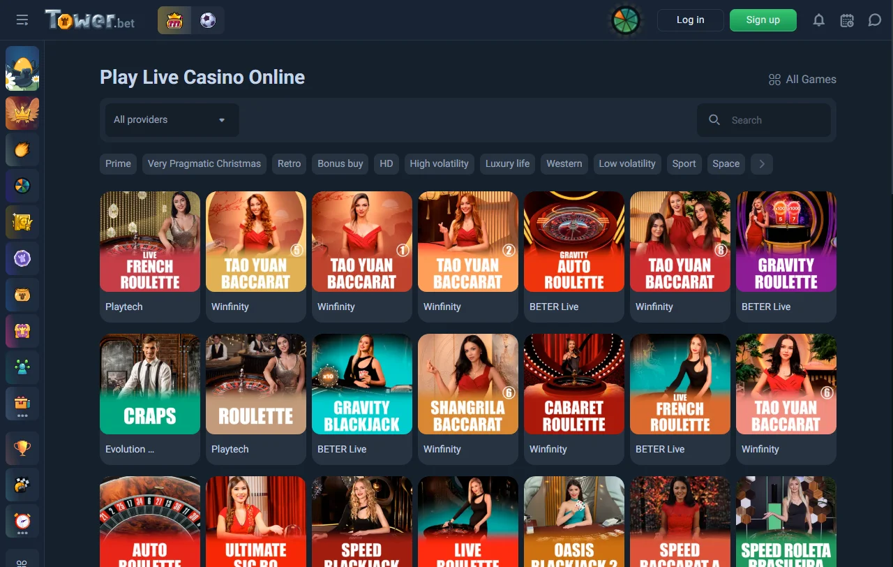 Tower.Bet Casino y sus bonos, promociones y condiciones iniciales