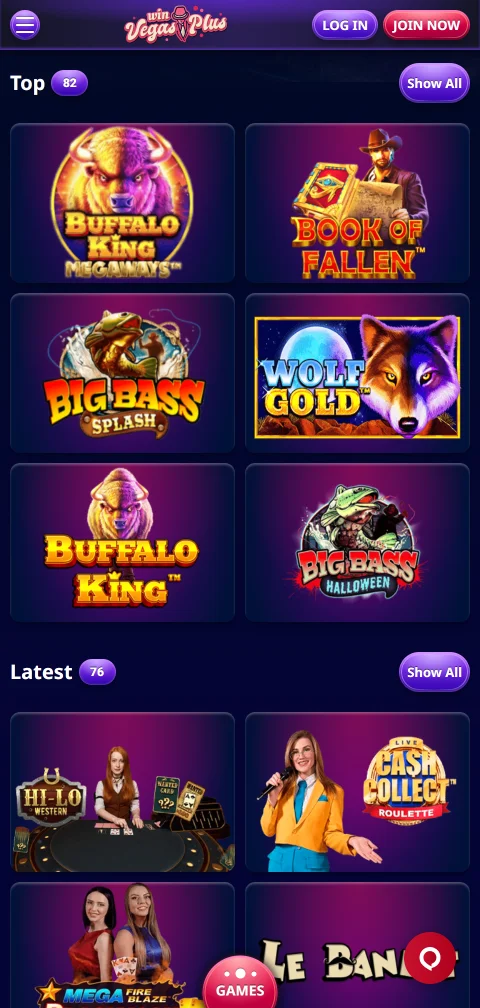 VegasPlus Casino pagos, retiros y métodos de depósito