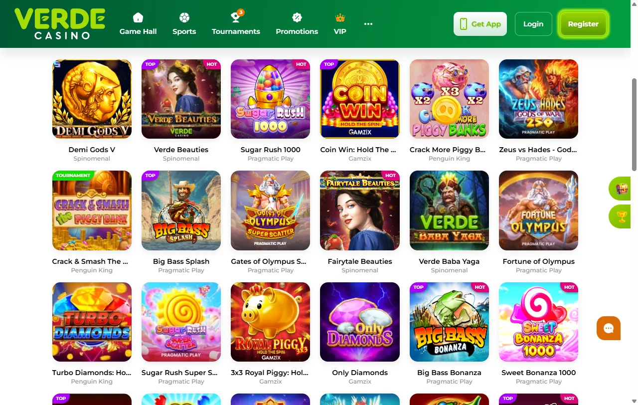 Verde Casino bonos y promociones para nuevos usuarios