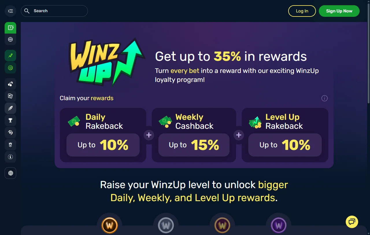 Winz Casino bonos, promociones y condiciones de bienvenida