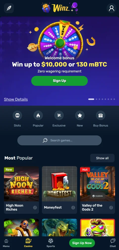Winz Casino experiencia móvil y acceso desde smartphone